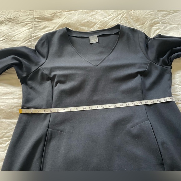 Persona by Marina Rinaldi Navy V-Neck Midi Dress XL - Picture 11 of 14